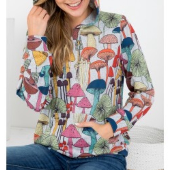 LA Soul Tops - Plus Size Mushroom Hoodie